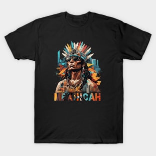 Urban Nahuatl Essence - Mēxihcah Pride High Contrast Streetwear T-Shirt